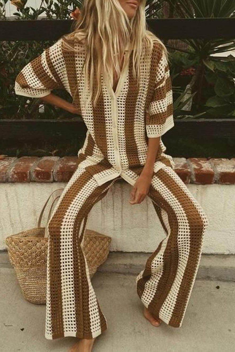 Amelia - Striped Set Elegant & Comfortable