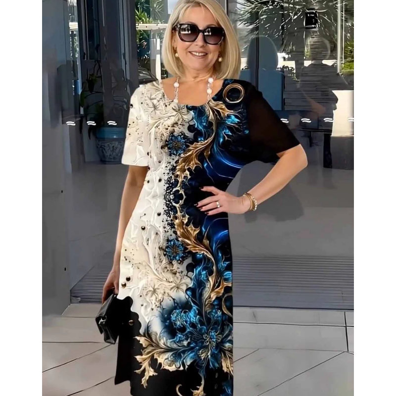 ELIA – BREEZY 3D FLORAL DRESS