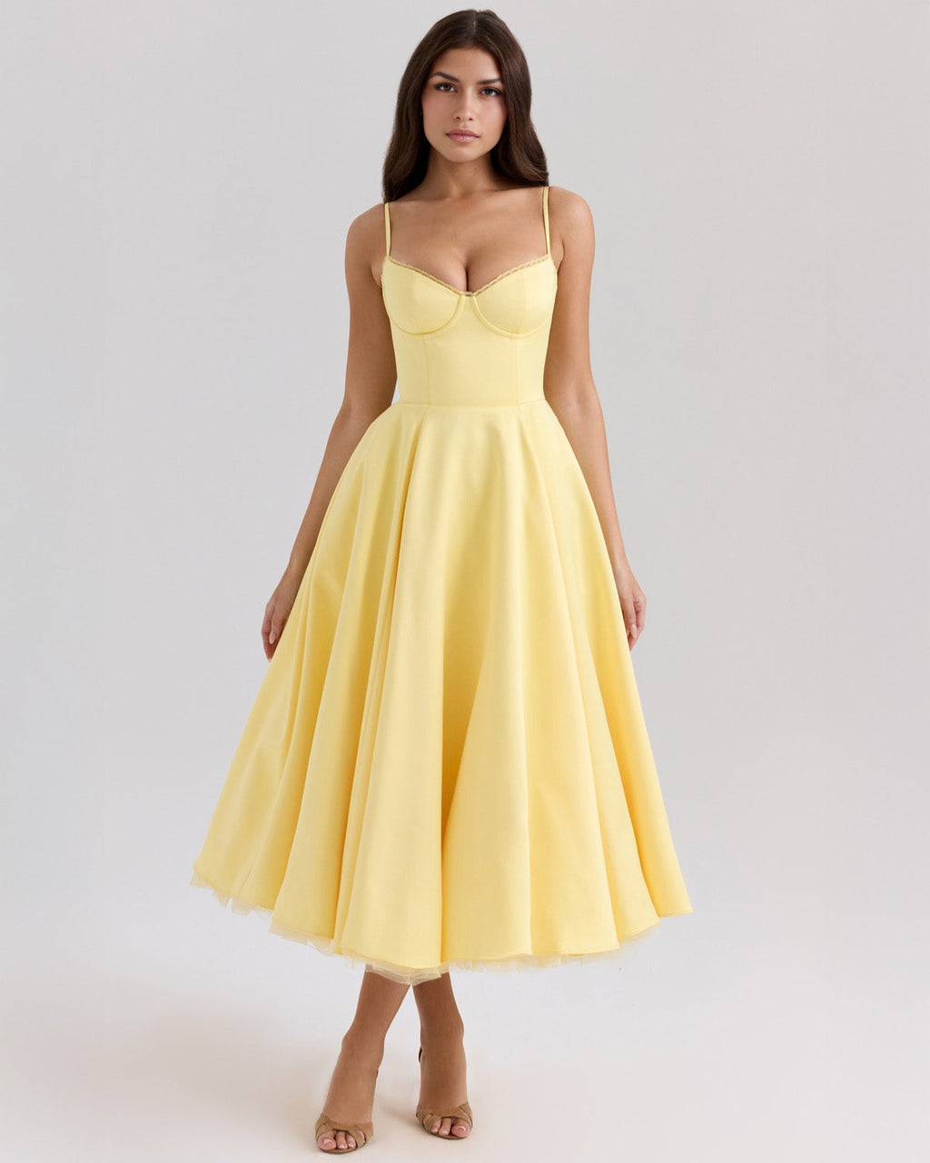 Ophira - Classy Corset Midi Dress