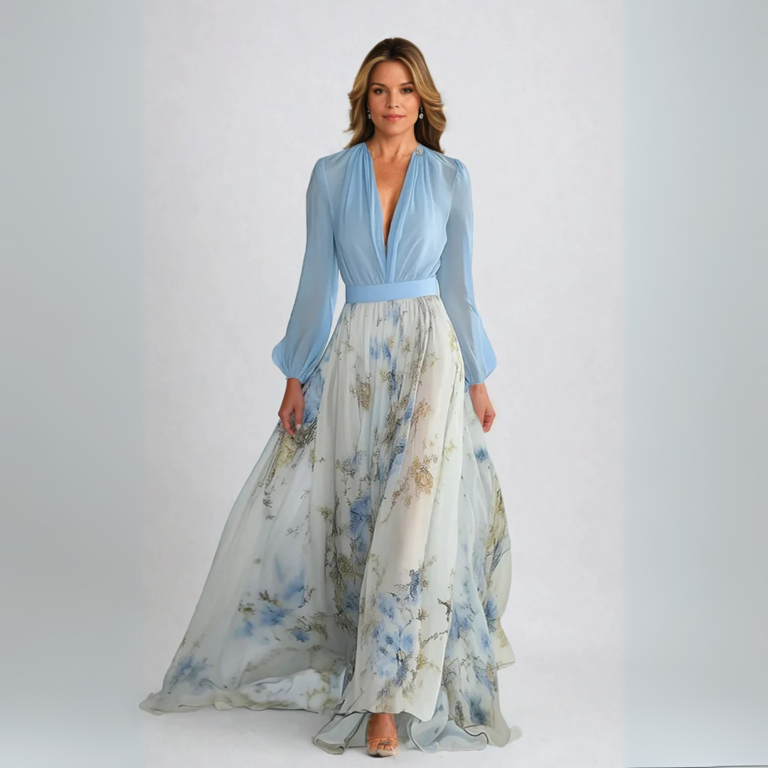 Jewel – Long Dress with Floral Print