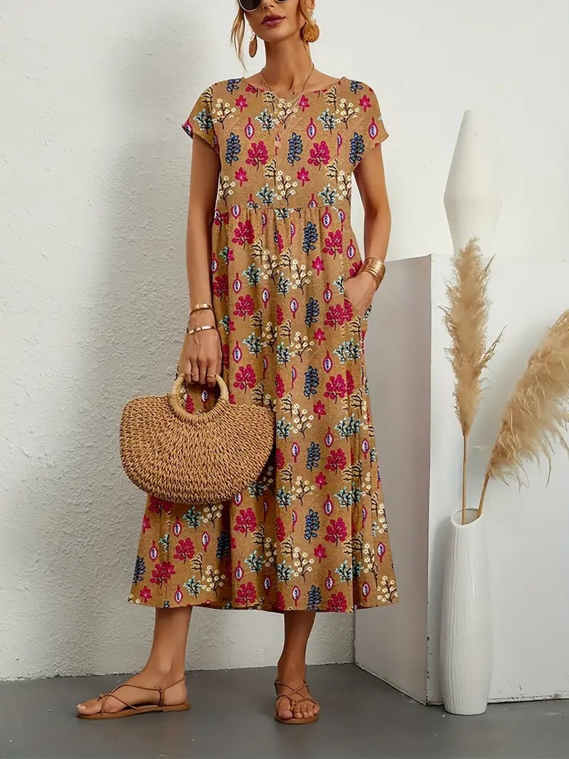 Indigo | Elegant Floral Dress