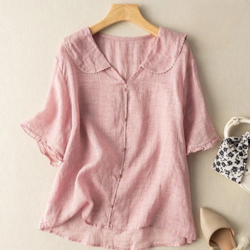 SERILDA – AIRY LINEN BLOUSE