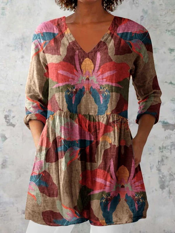Harmony - Long V-Neck Shirt