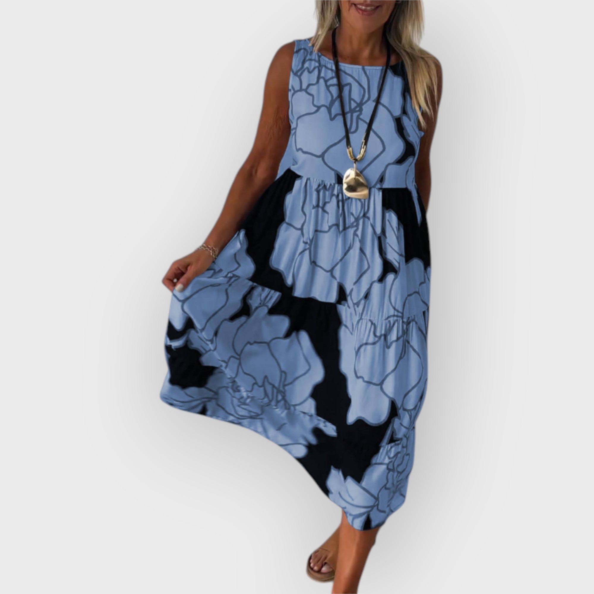 EVITA – STYLISH OFF-SHOULDER FLORAL DRESS
