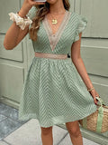Wrenna - Elegant French Lace A-Line Dress