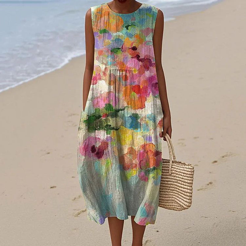 ISAVELLE – VINTAGE-INSPIRED COLORFUL DRESS