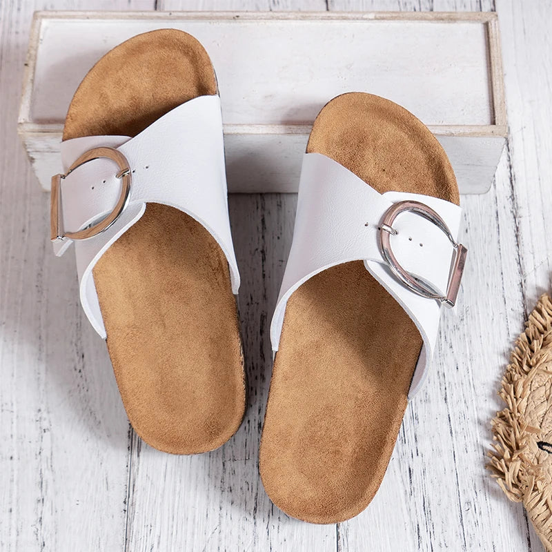 Bellevue - Buckle Mule Slide