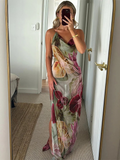 Isla - Backless Chiffon Maxi Dress