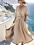Naya – Elegant Loose Striped Dress