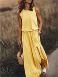 ROSALIA – SLEEVELESS FLOOR LENGTH DRESS