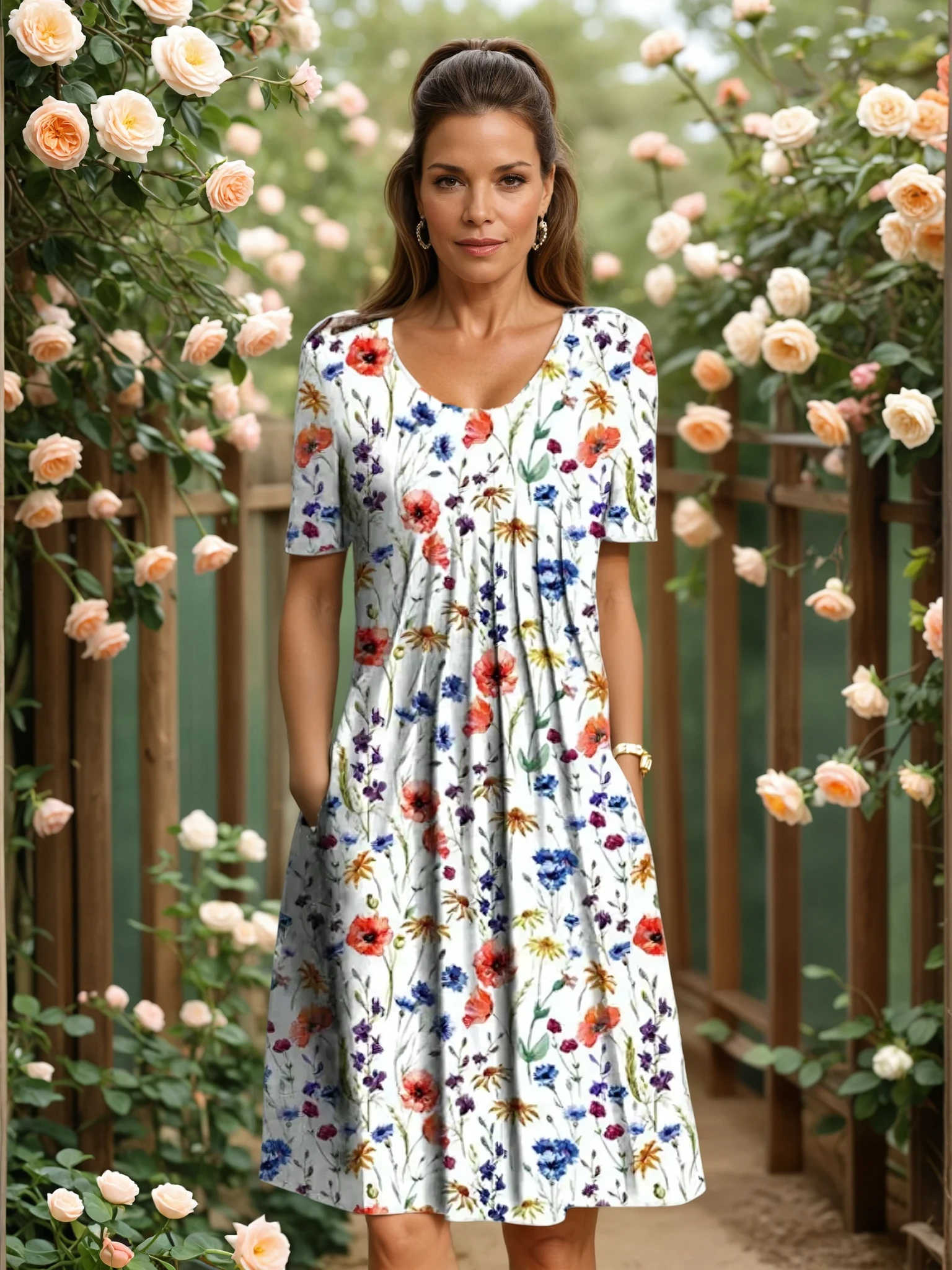 SEREIA – ELEGANT DRESS WITH TUMMY COVERAGE
