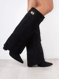 DAISY – WINTER ZIP-UP SLOUCHY HIGH HEEL BOOTS