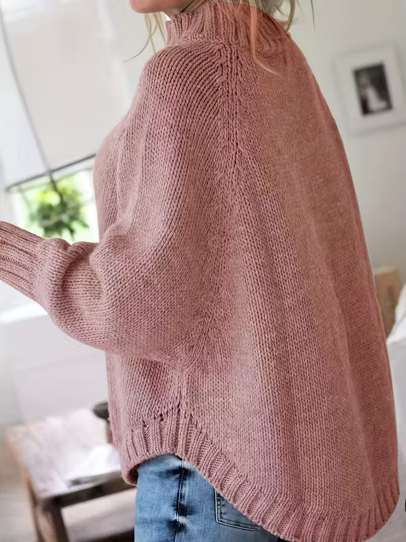 PAMELLA – CABLE KNIT OVERSIZED SWEATER