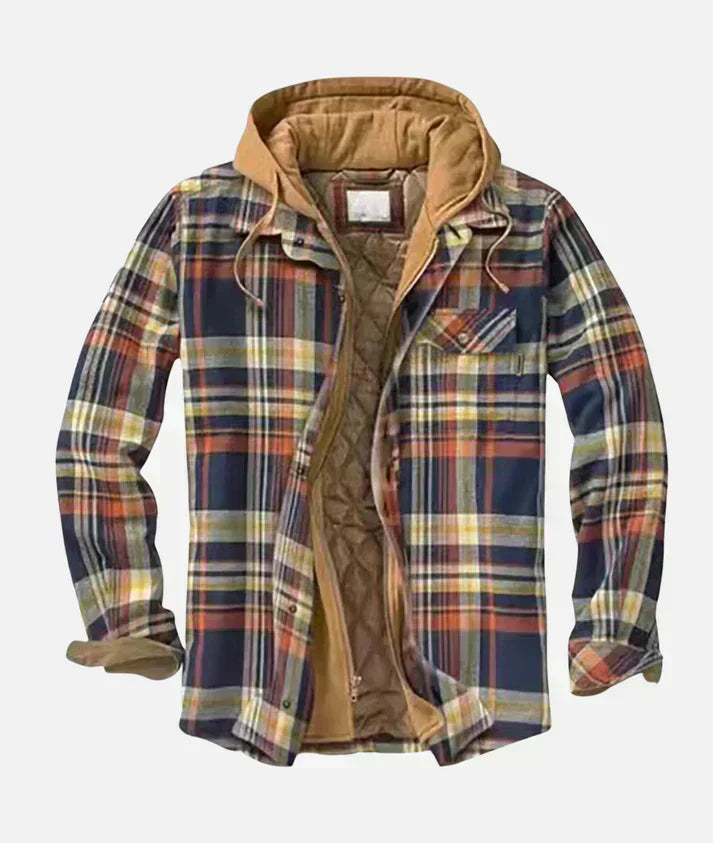 ELANITHRA – PLAID PATCHWORK JACKET