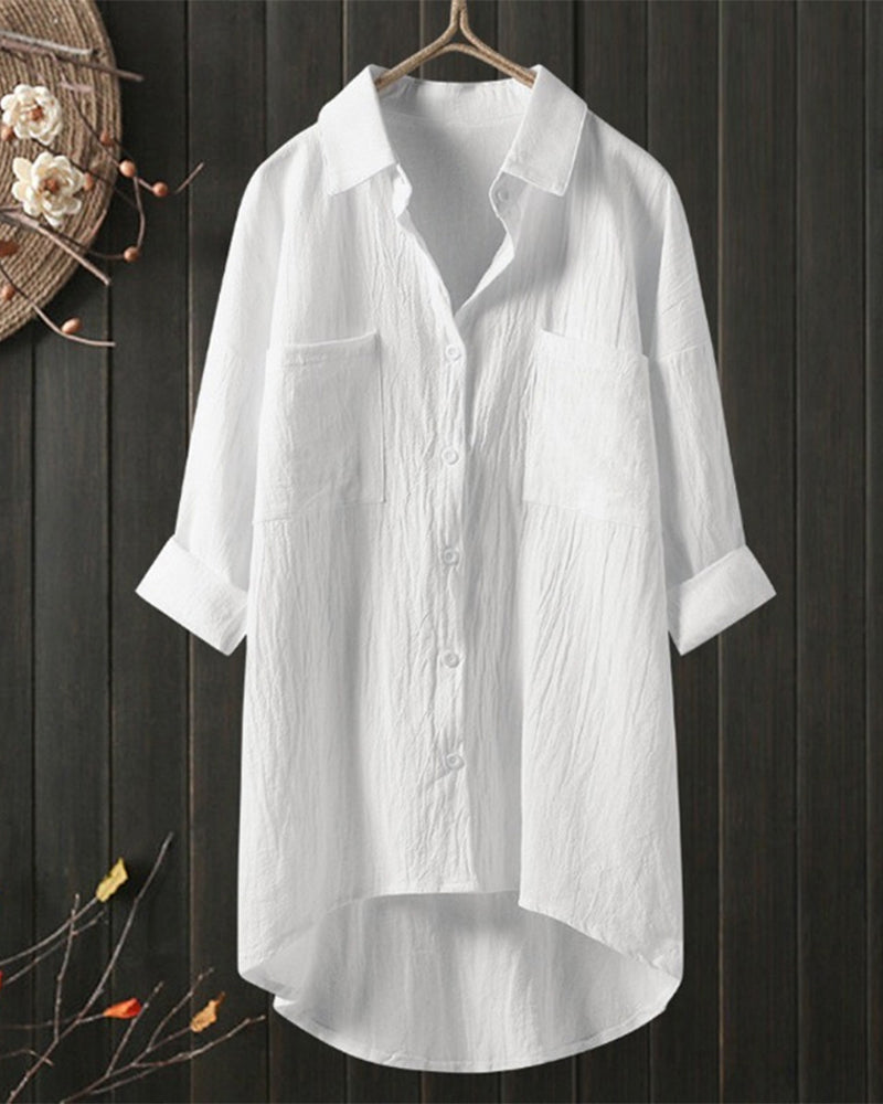 Olivia - Loose Comfy Solid Colour Blouse