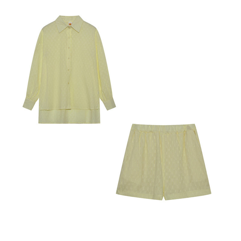 Elizabeth - Breezy Shirt And Shorts Set