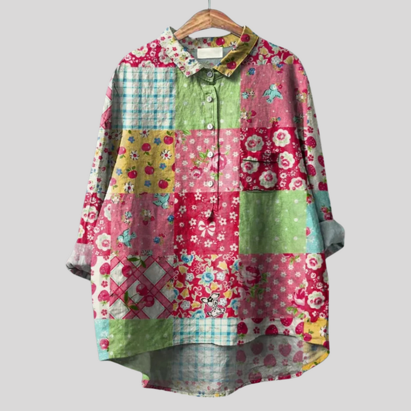 NAYLIRA – VINTAGE FLORAL BLOUSE FOR EFFORTLESS CHARM