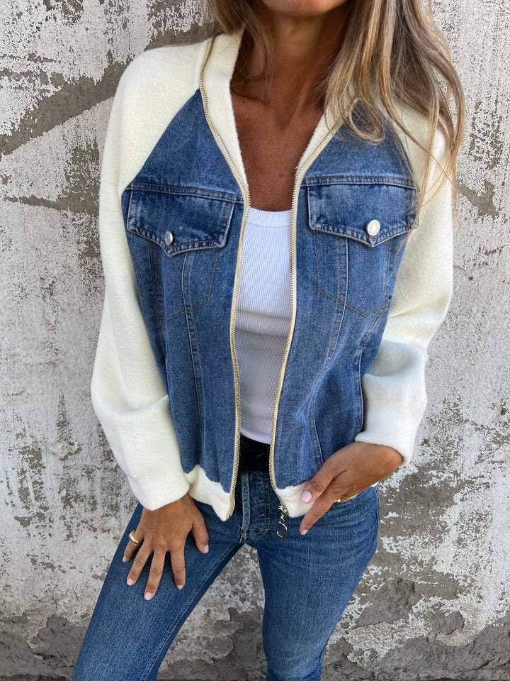 Liora - Lightweight Cotton Zip-Up Jacket