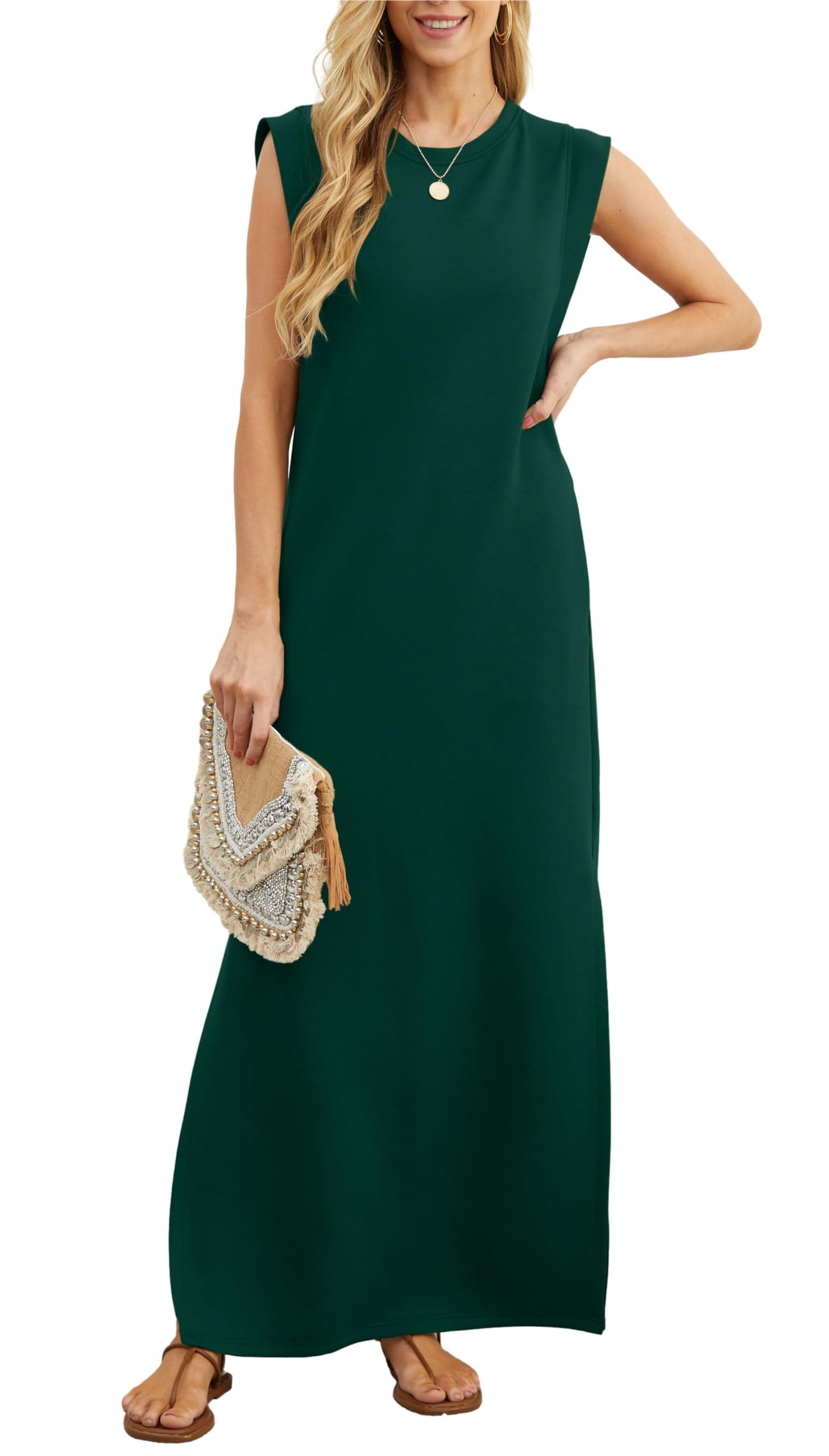 KAELIN – RELAXED FLOW SPLIT MAXI DRESS