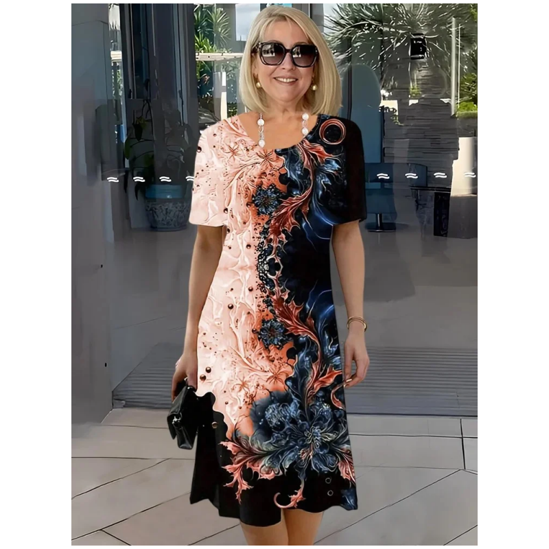 ELIA – BREEZY 3D FLORAL DRESS