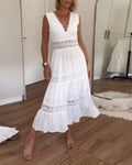 Taya – Clover White Lace Dress