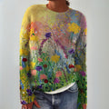 Marta - Flowers Art Cozy Sweater