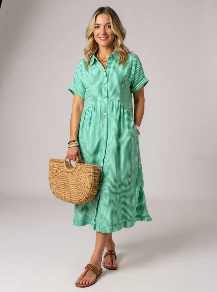 AURELIE – CHIC STRIPED DRESS WITH TIMELESS STYLE