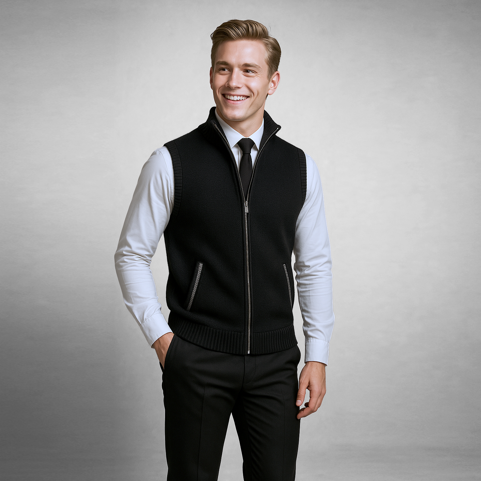 ALIVIA – FULL-ZIP SWEATER VEST