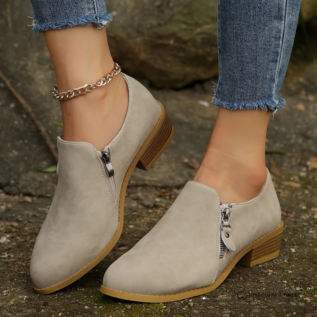 Bronte - Rthopedic Zip-Up Ankle Boots