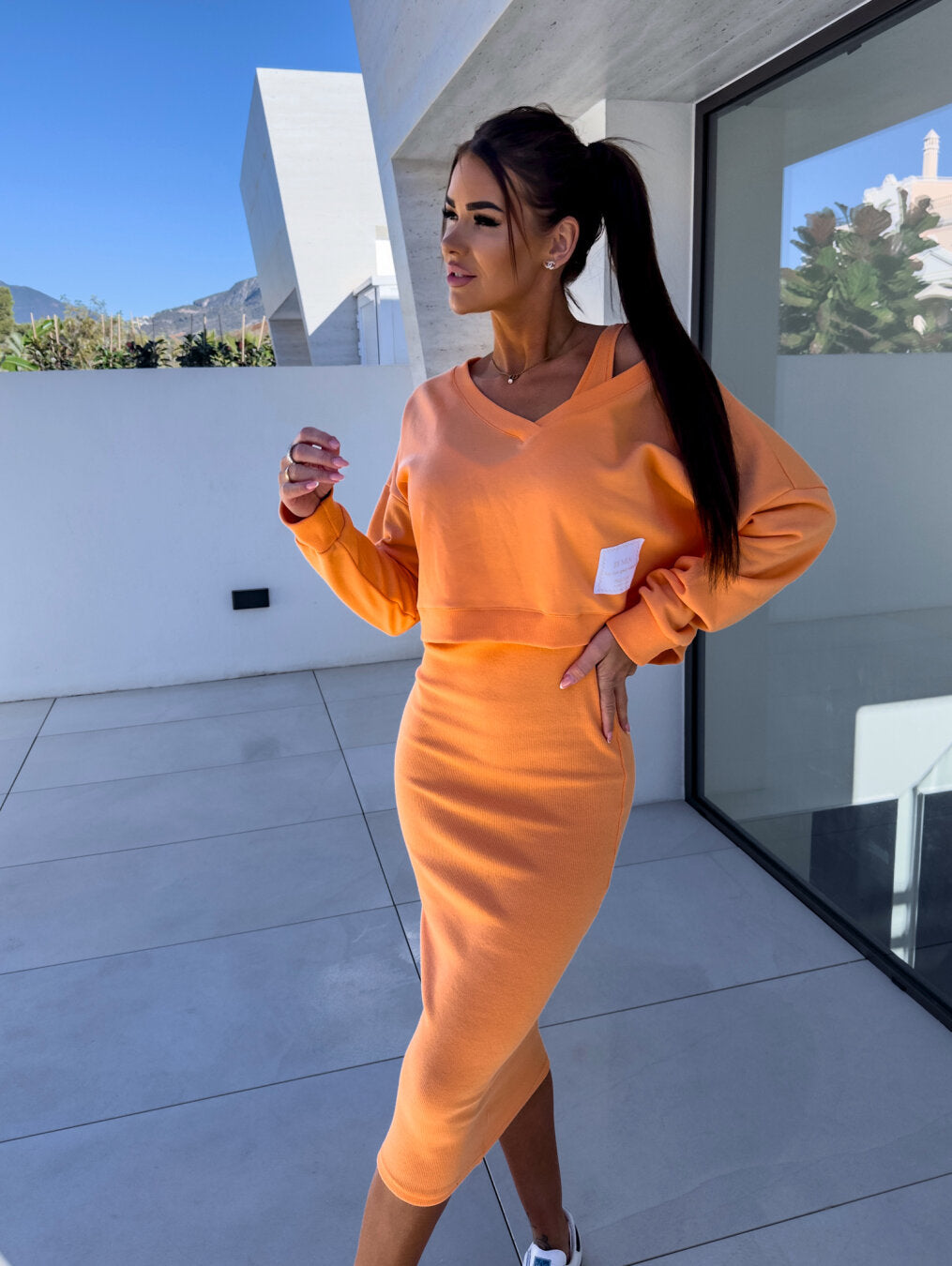 Willow – Casual Sweatshirt and Dress Set