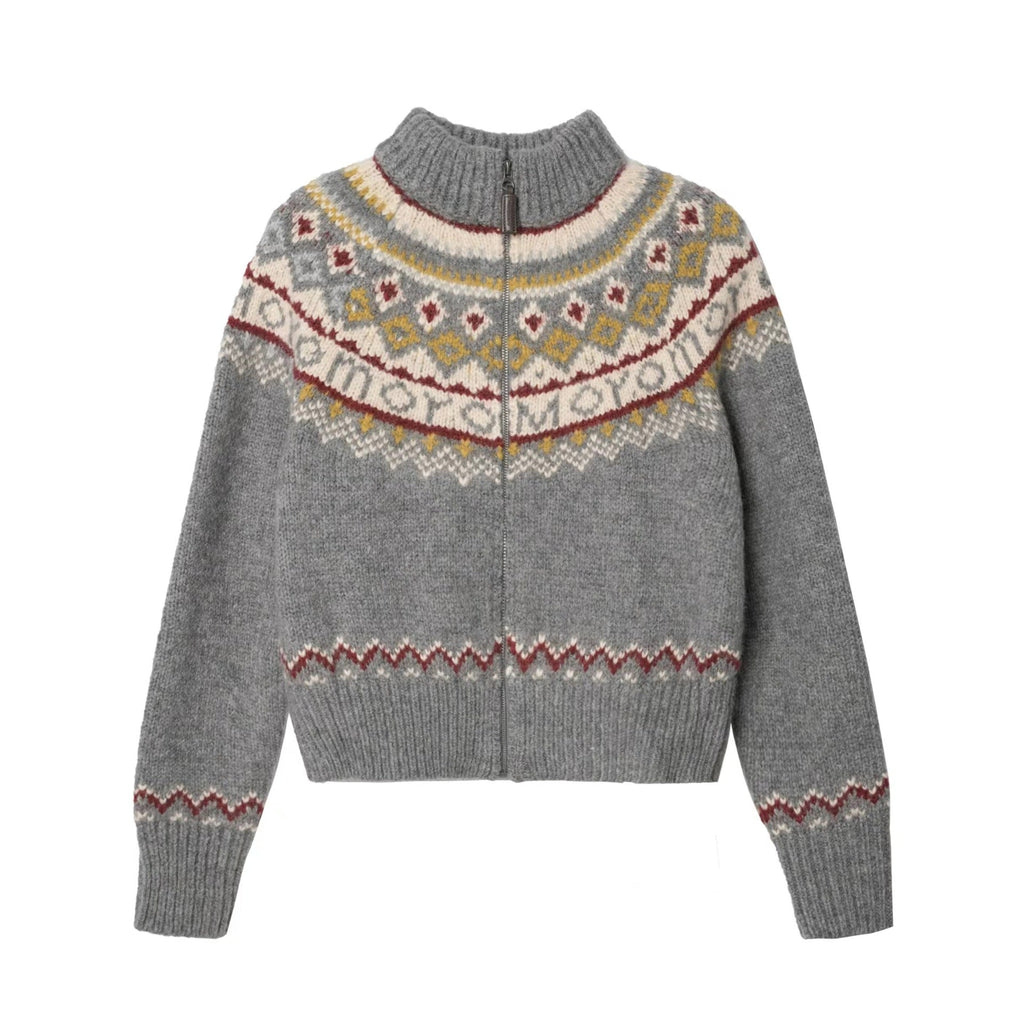 Women's High Collar Knit Sweater