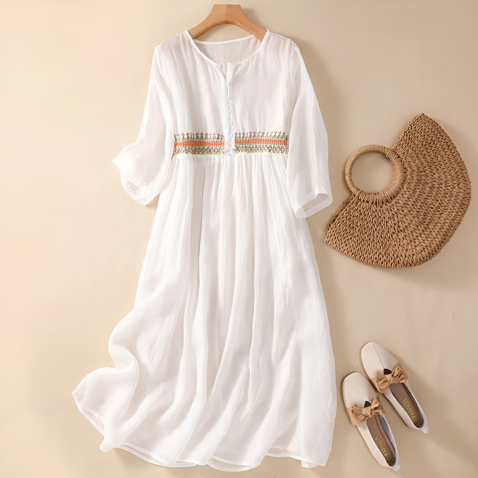 Jane - Embroidered Dress
