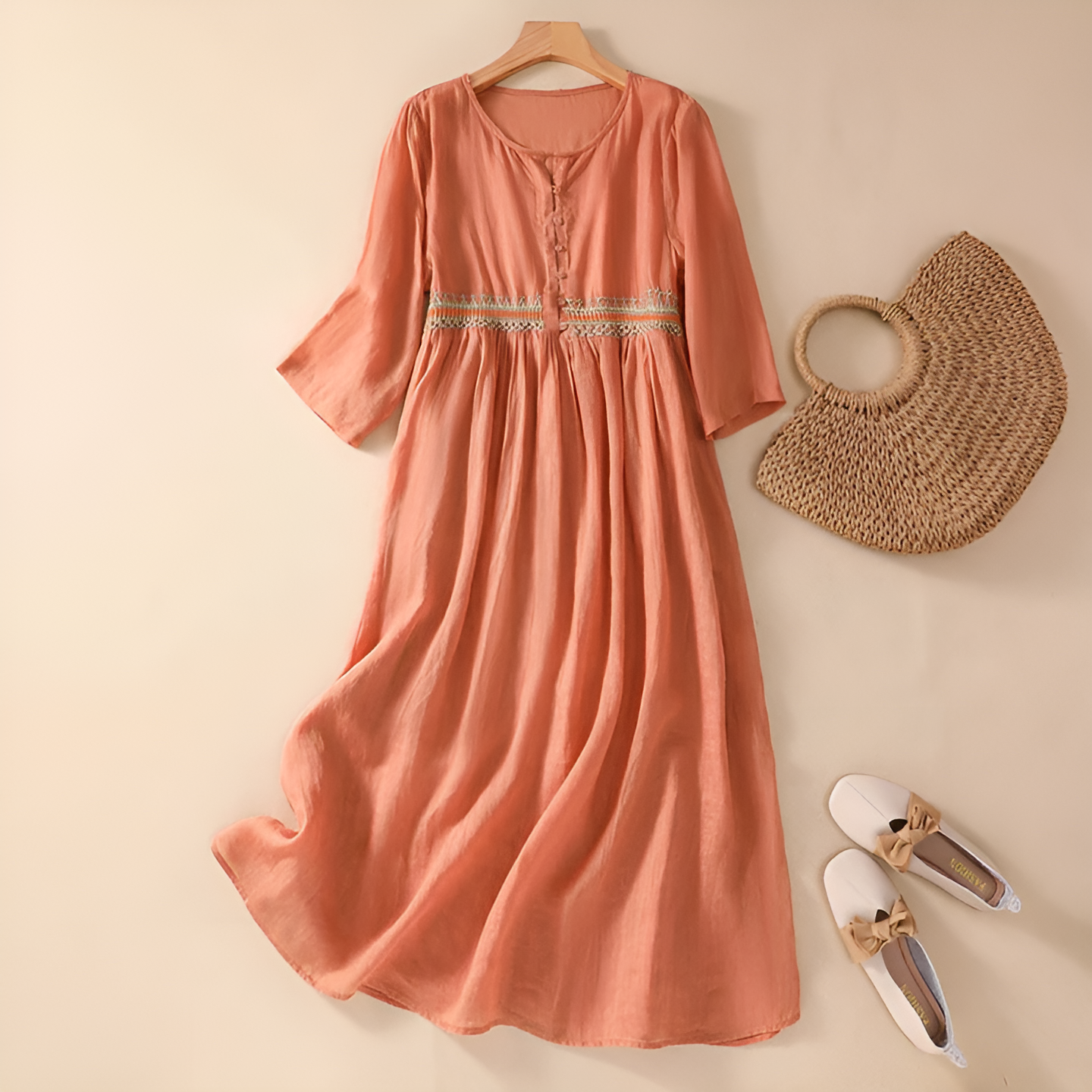 Jane - Embroidered Dress