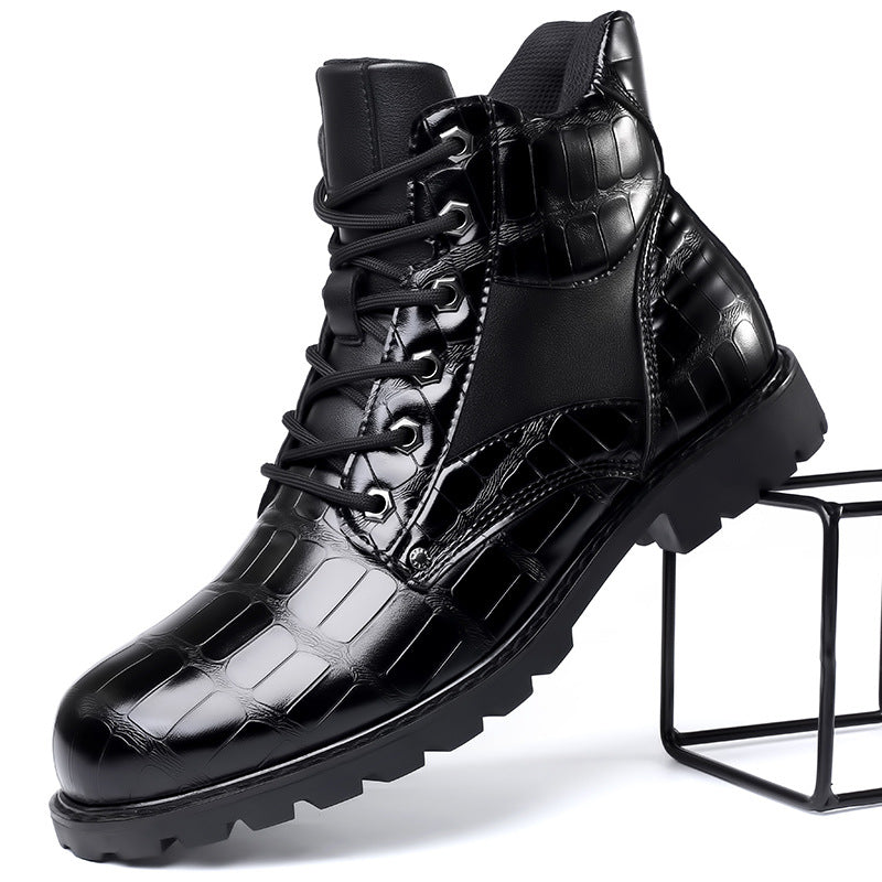 Rendell - Crocodile Leather Boots