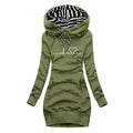 Adèle - Sweater Dress with Heartbeat Print
