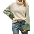 Women's High Collar Long Sleeve Sweater
