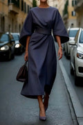 JULIETTE - STYLISH BELTED DRESS LOOK