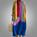 Ruth - Colour Block Breezy Maxi Dress