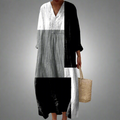 Colette - Abstract Patchwork Maxi Dress