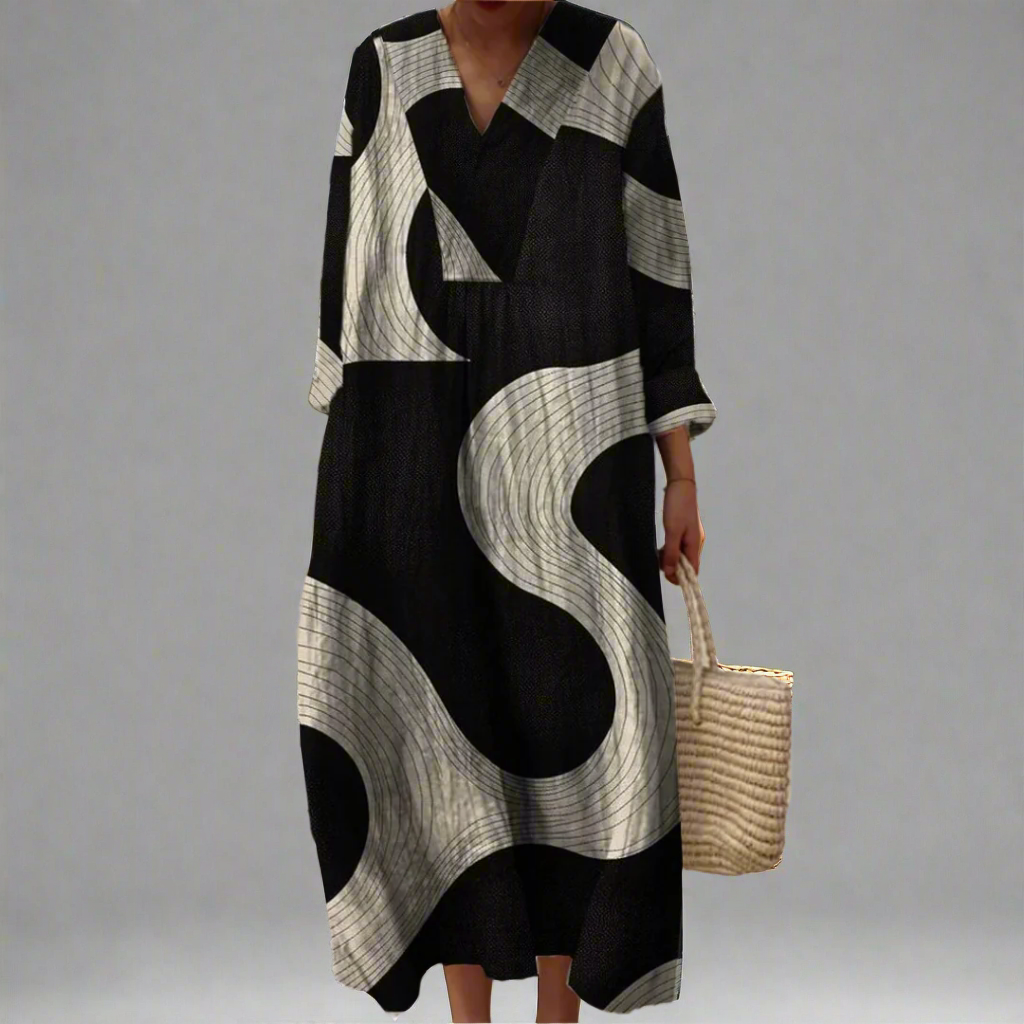 Karen - Elegant Geometric Dress