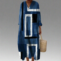 Leah - Elegant Geometric Dress