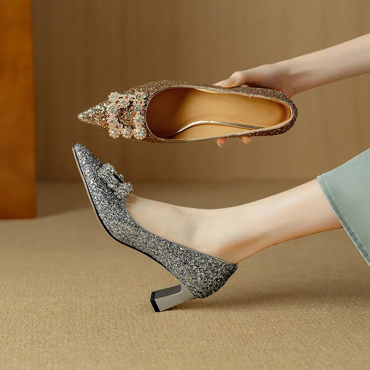 Gloria - Glitter Heels