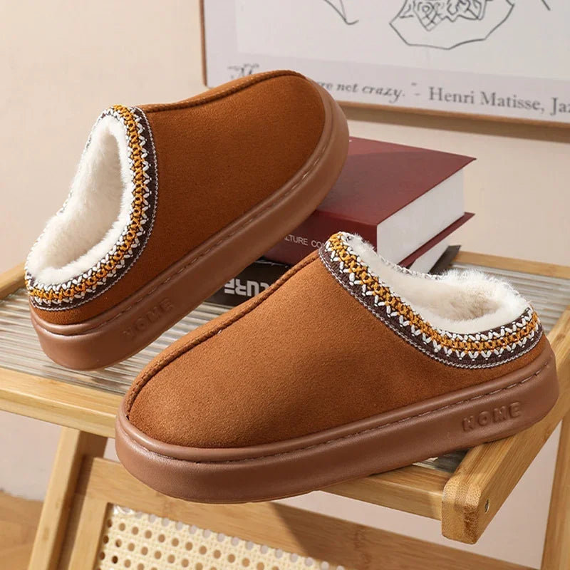 Chloe - Fluffy Platform Slippers
