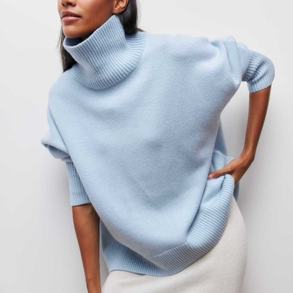 Tracey  - Oversized Turtleneck Sweater