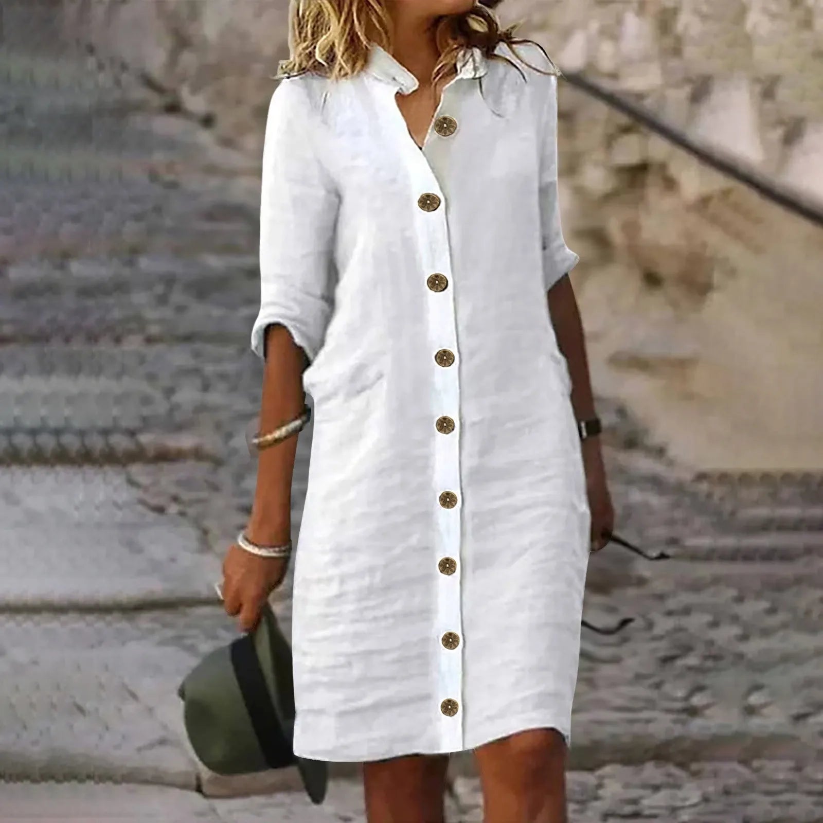 Bryn - Stylish Short Dress With Tummy Coverage