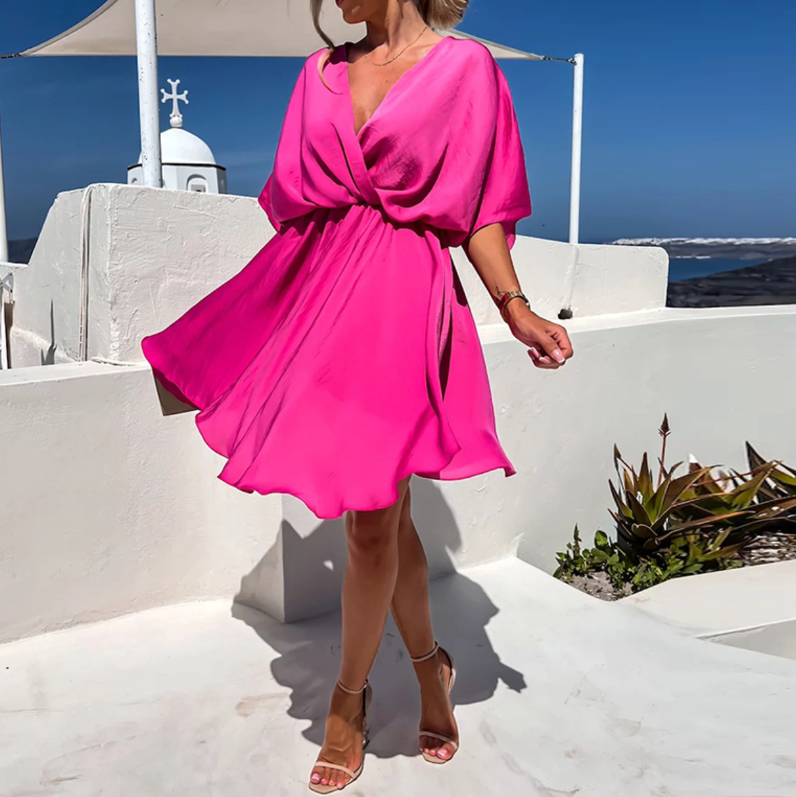 AYASHA – CHIC SUMMER HIGH WAIST MINI DRESS