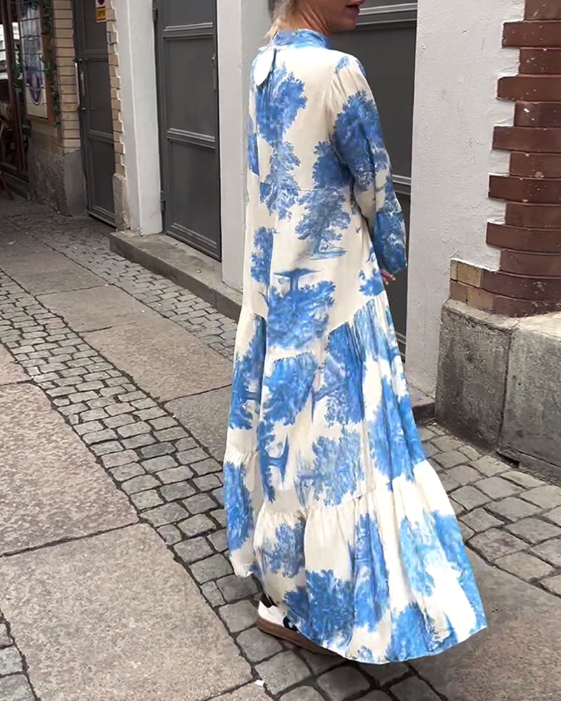 AZRIELLE – LONG FLORAL DRESS