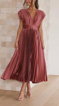 ZENIVIRA – PLEATED MAXI DRESS