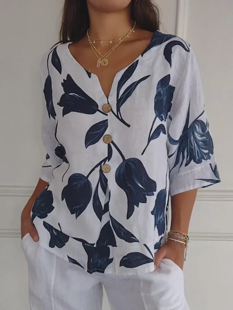 ZARIYA – PRINTED SPRING TUNIC FOR WOMEN