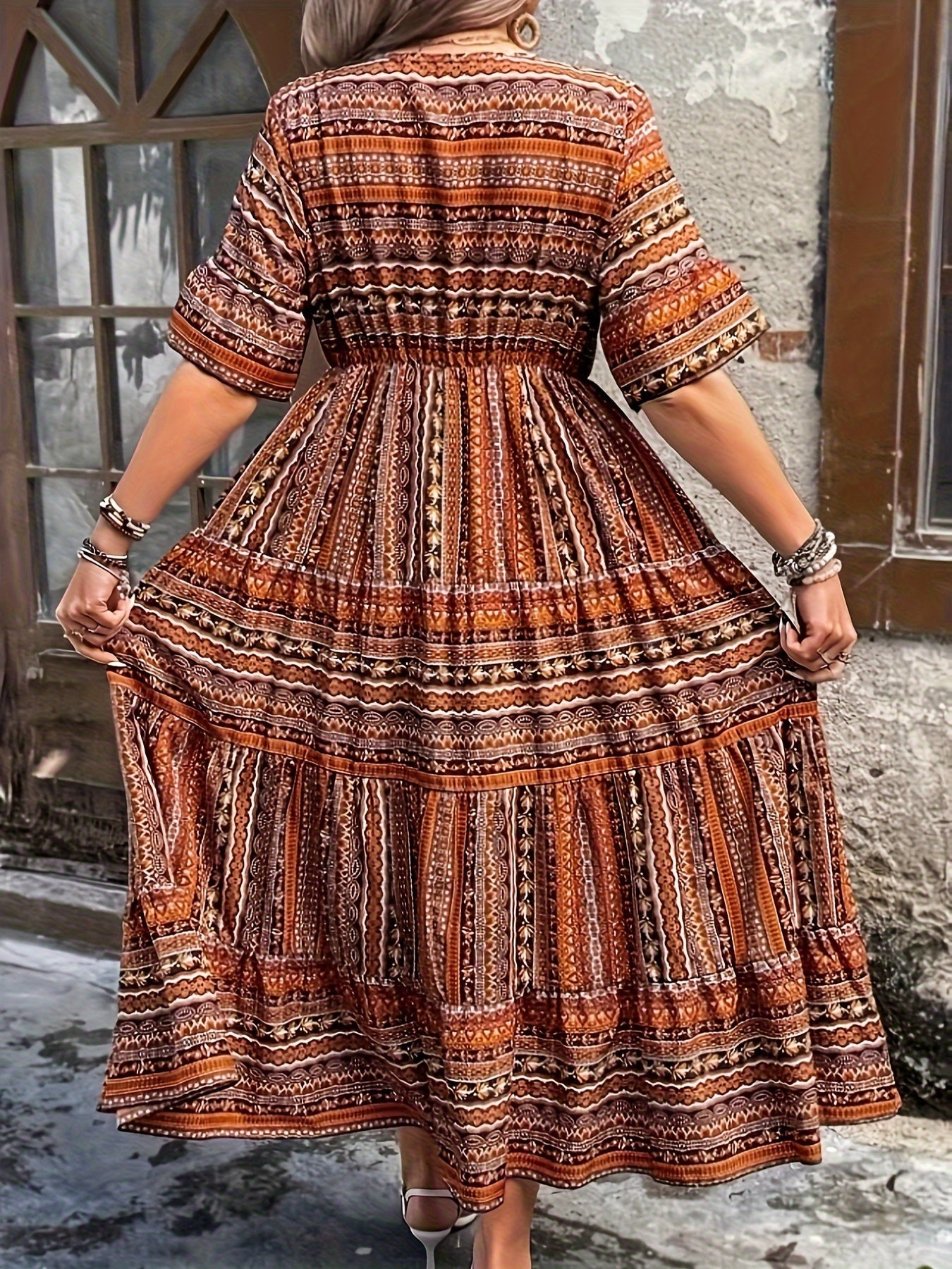Marina - Ethnic Flowy Dress